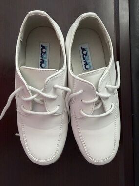 Josmo White Kids Dress Shoes Lace-Up